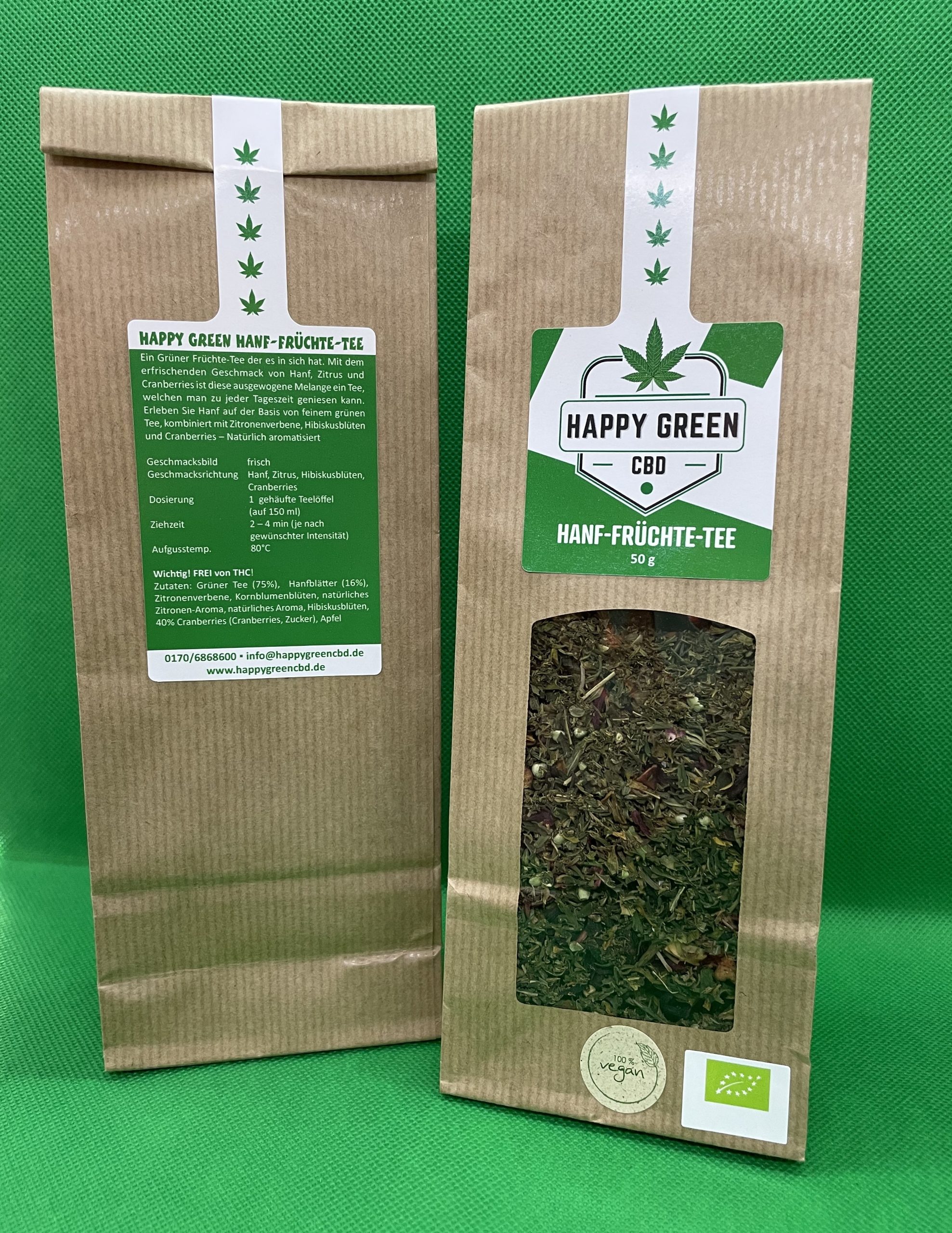 Hanf-Tee / Hanf-Früchte-Tee / Hanf-CBD-Tee Purple Haze - je 50g – Bild 3