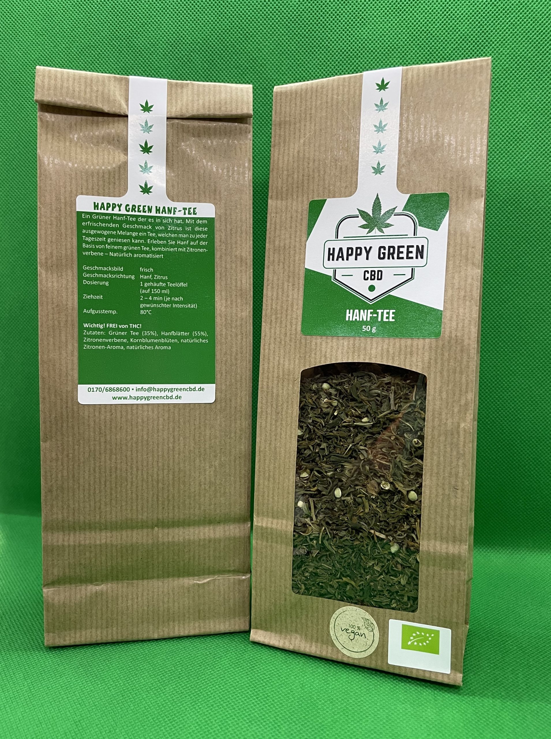 Hanf-Tee / Hanf-Früchte-Tee / Hanf-CBD-Tee Purple Haze - je 50g – Bild 2