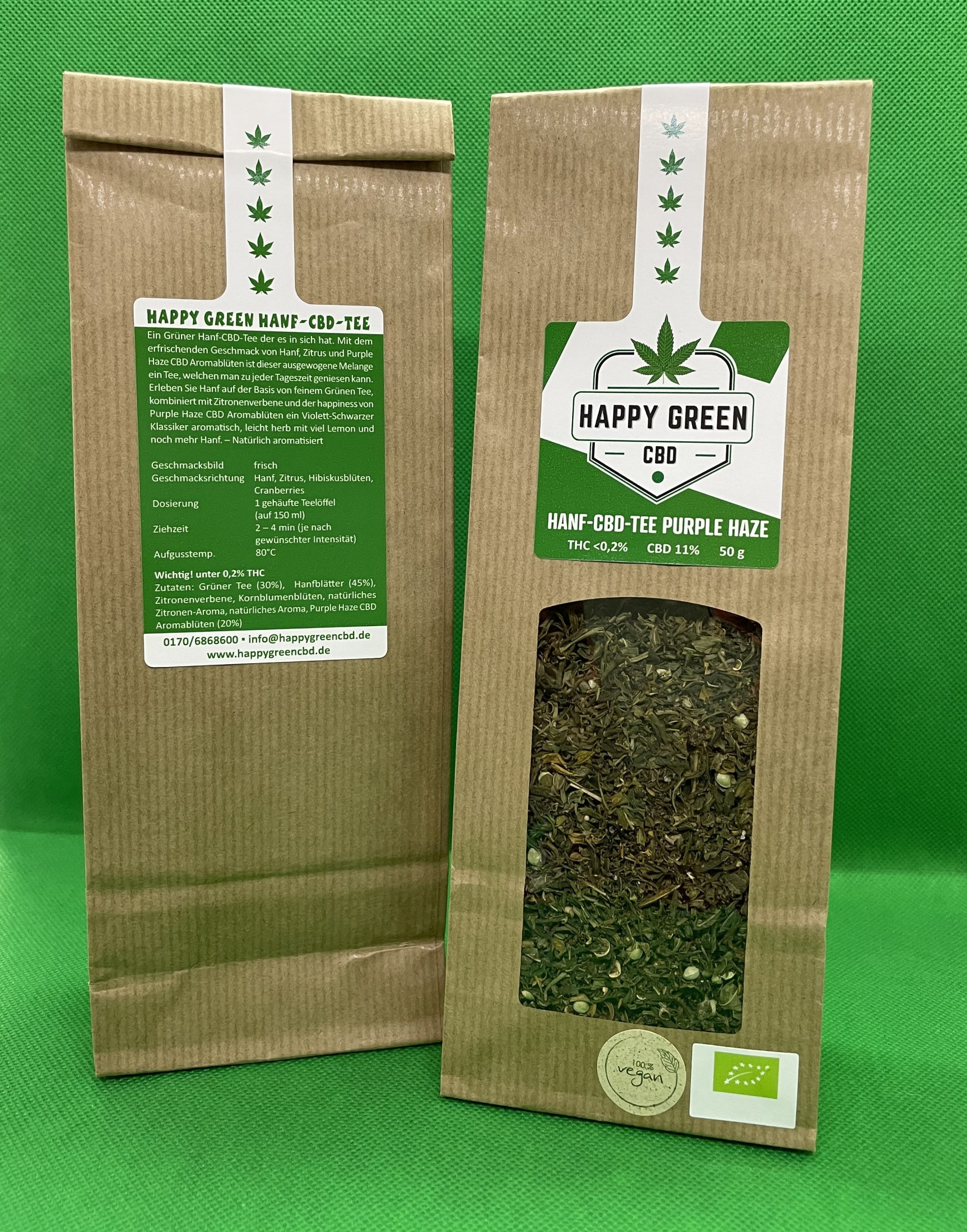 Hanf-Tee / Hanf-Früchte-Tee / Hanf-CBD-Tee Purple Haze - je 50g – Bild 4